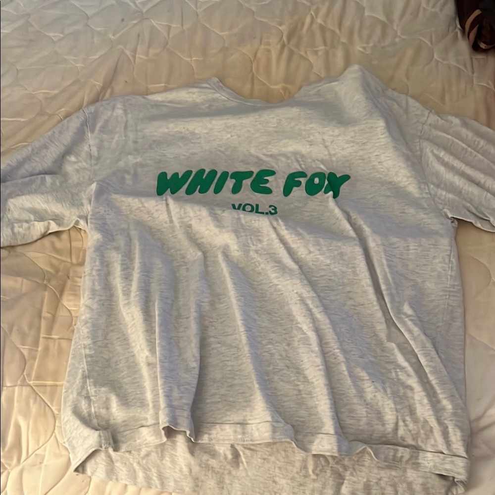 White Fox Gray T-Shirt